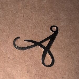 ❤️‍🔥10/$10❤️‍🔥 Silver Script Initial A Pendant Charm